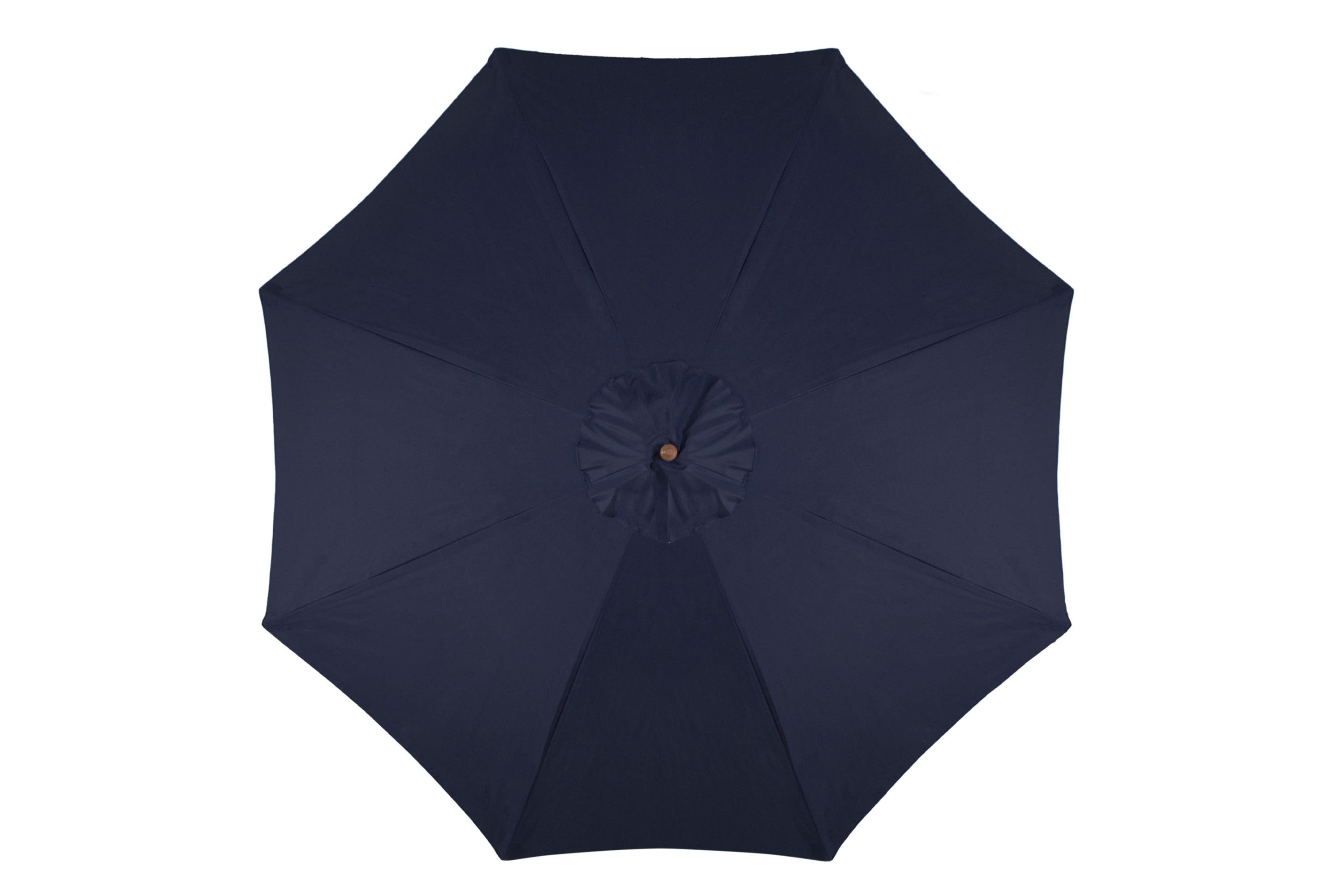 9ft Outdoor Patio Market Umbrella with Wooden Pole  Navy Blue