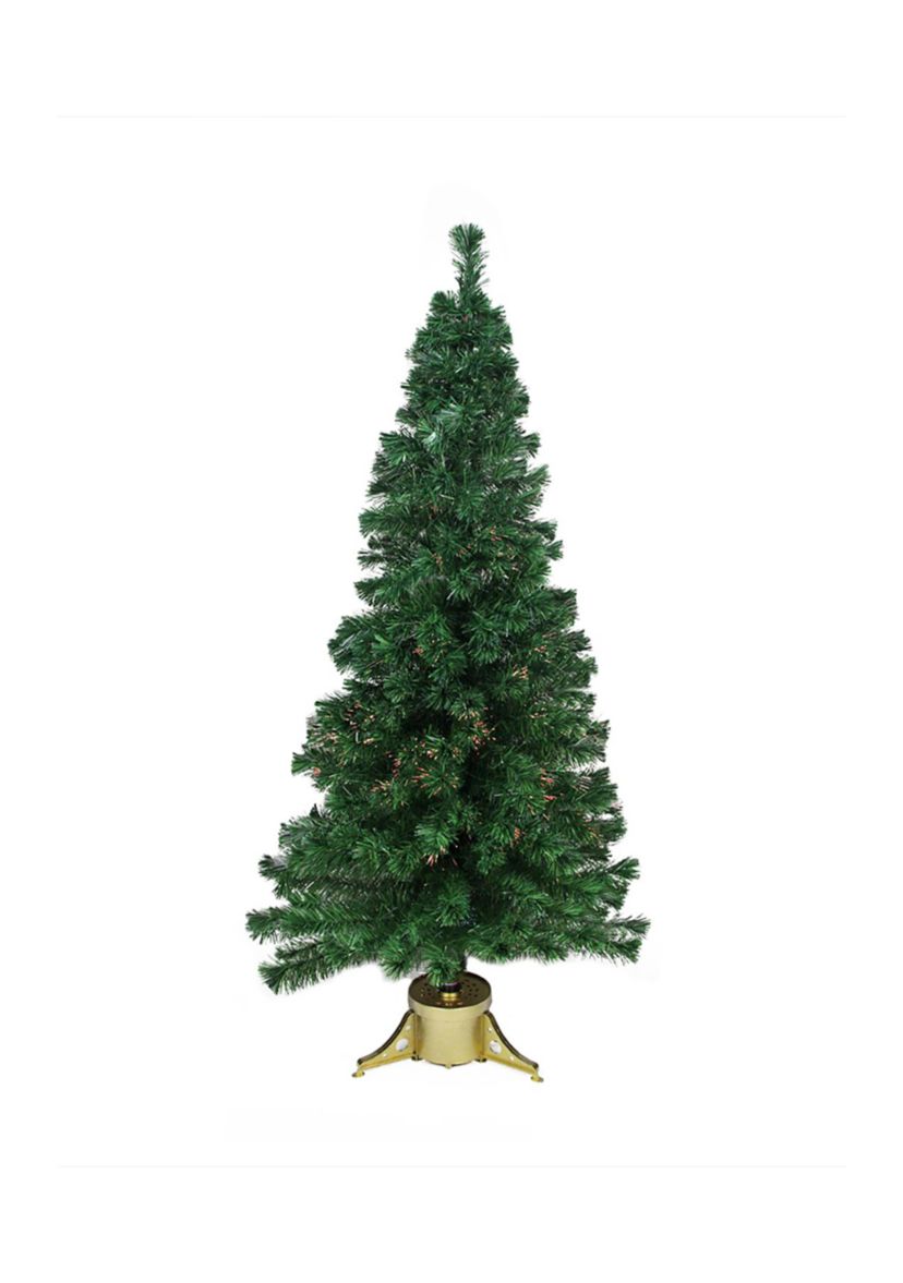 4 Pre-Lit Color Changing Fiber Optic Artificial Christmas Tree