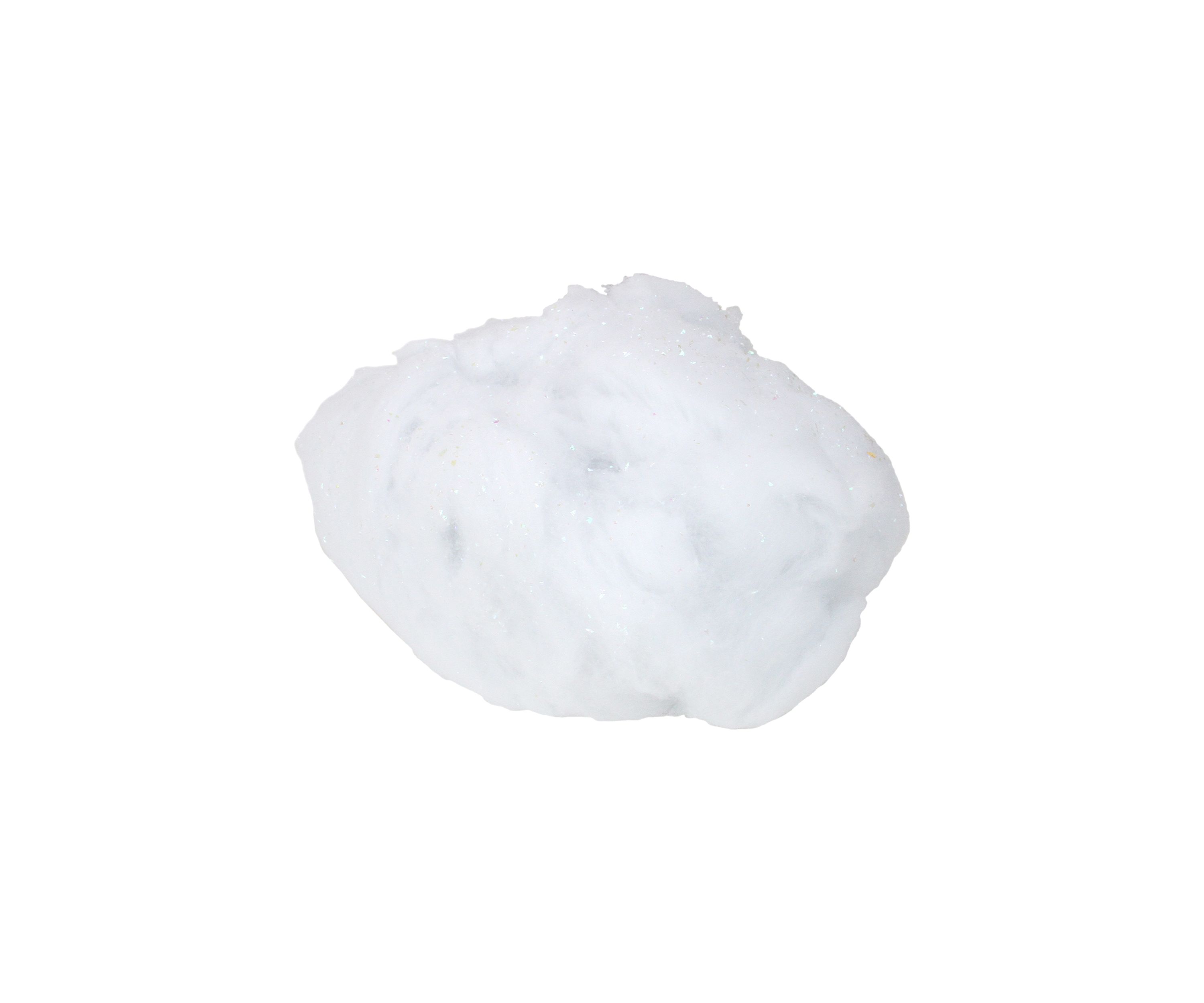 White Iridescent Soft Fluff Craft Pull Snow Christmas Decor