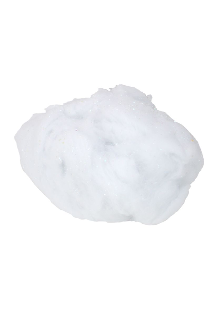 White Iridescent Soft Fluff Craft Pull Snow Christmas Decor