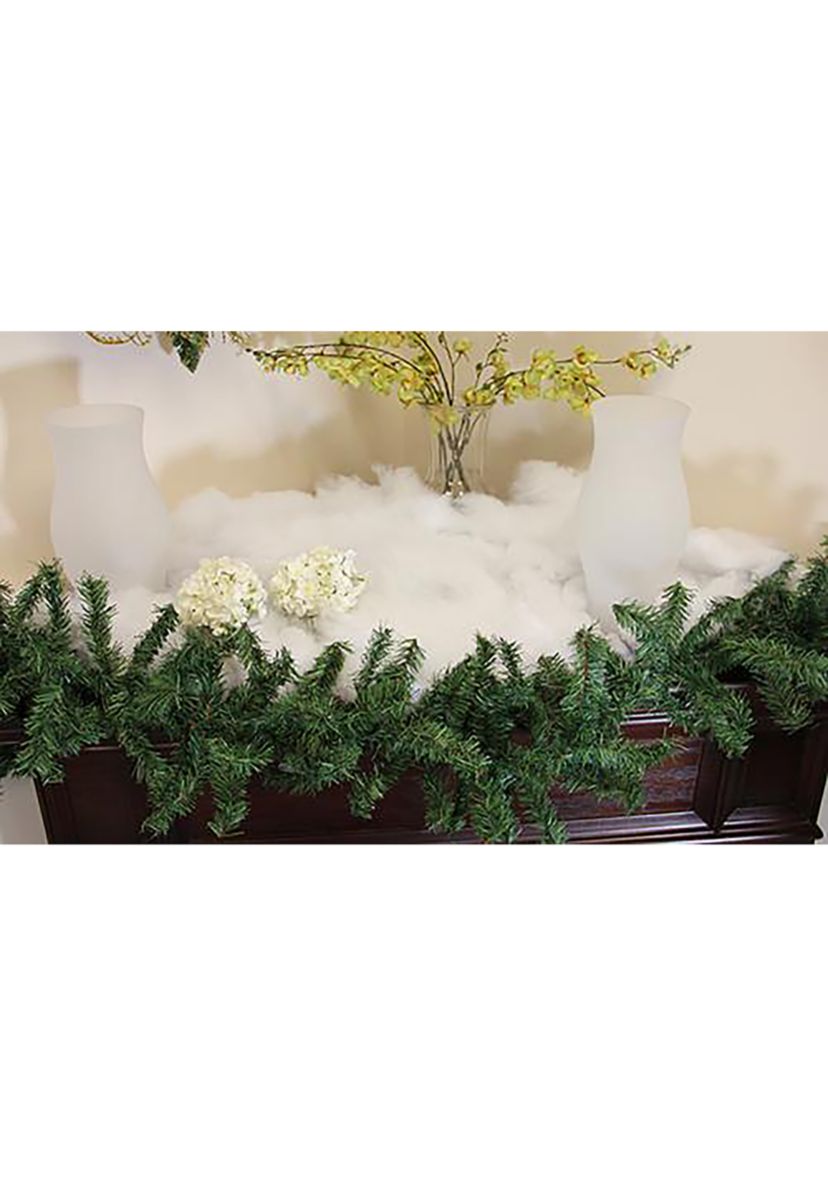 White Iridescent Soft Fluff Craft Pull Snow Christmas Decor