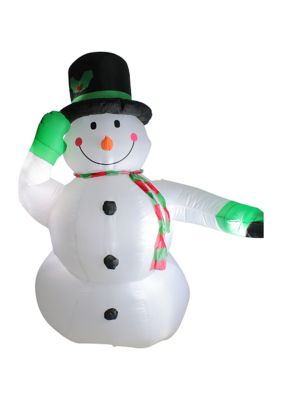 Northlight 8' Inflatable Lighted Snowman Outdoor Christmas Decoration, White -  0191296156158