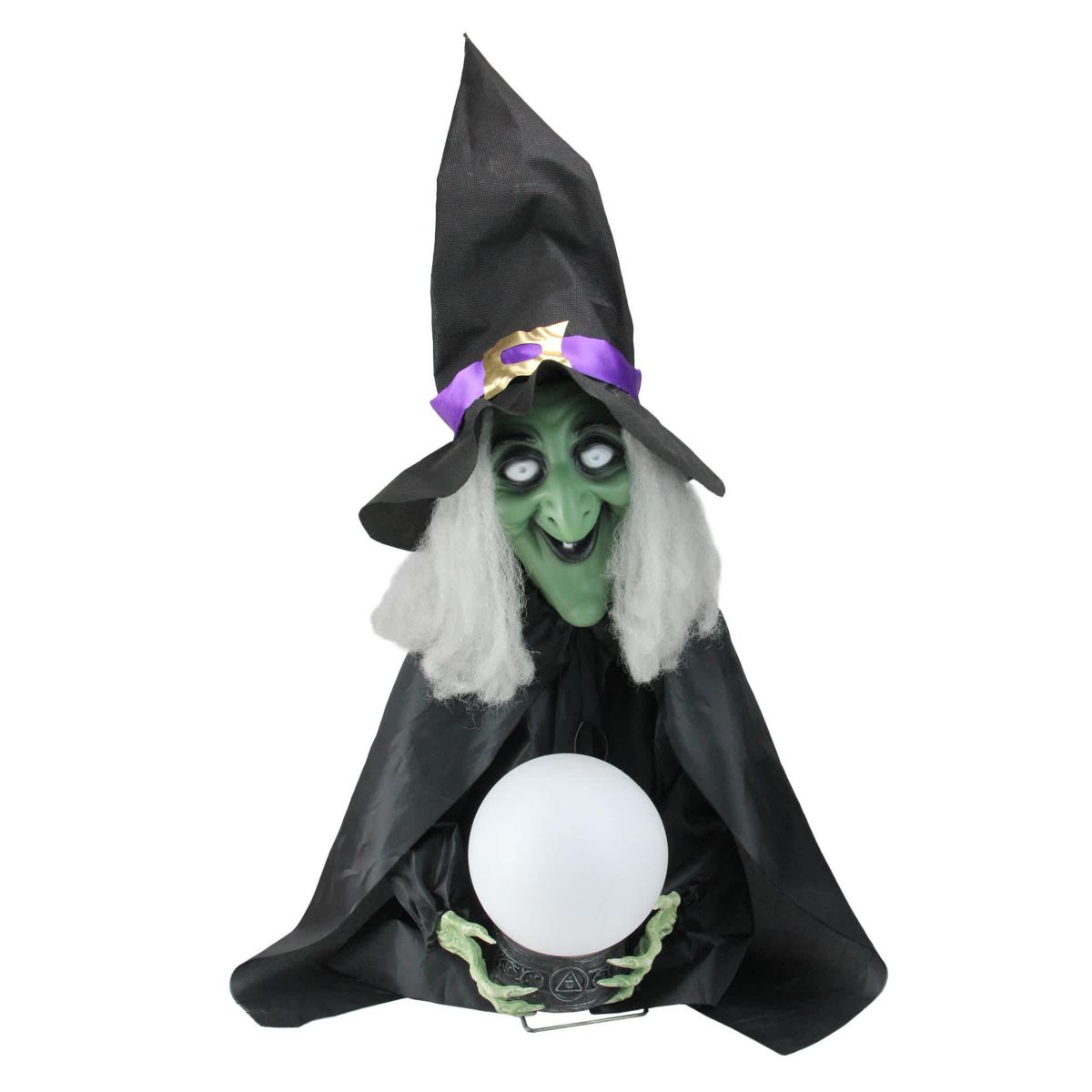 Lighted Fortune Telling Witch Halloween Decoration - 26"