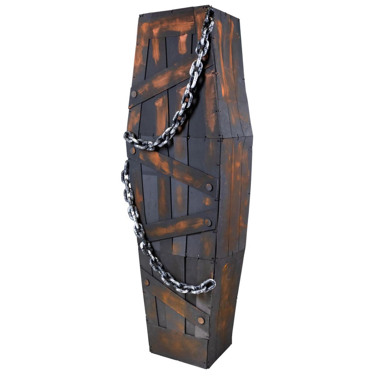Motion Activated Shaking Chained Coffin Halloween Decoration with Sound - 63"