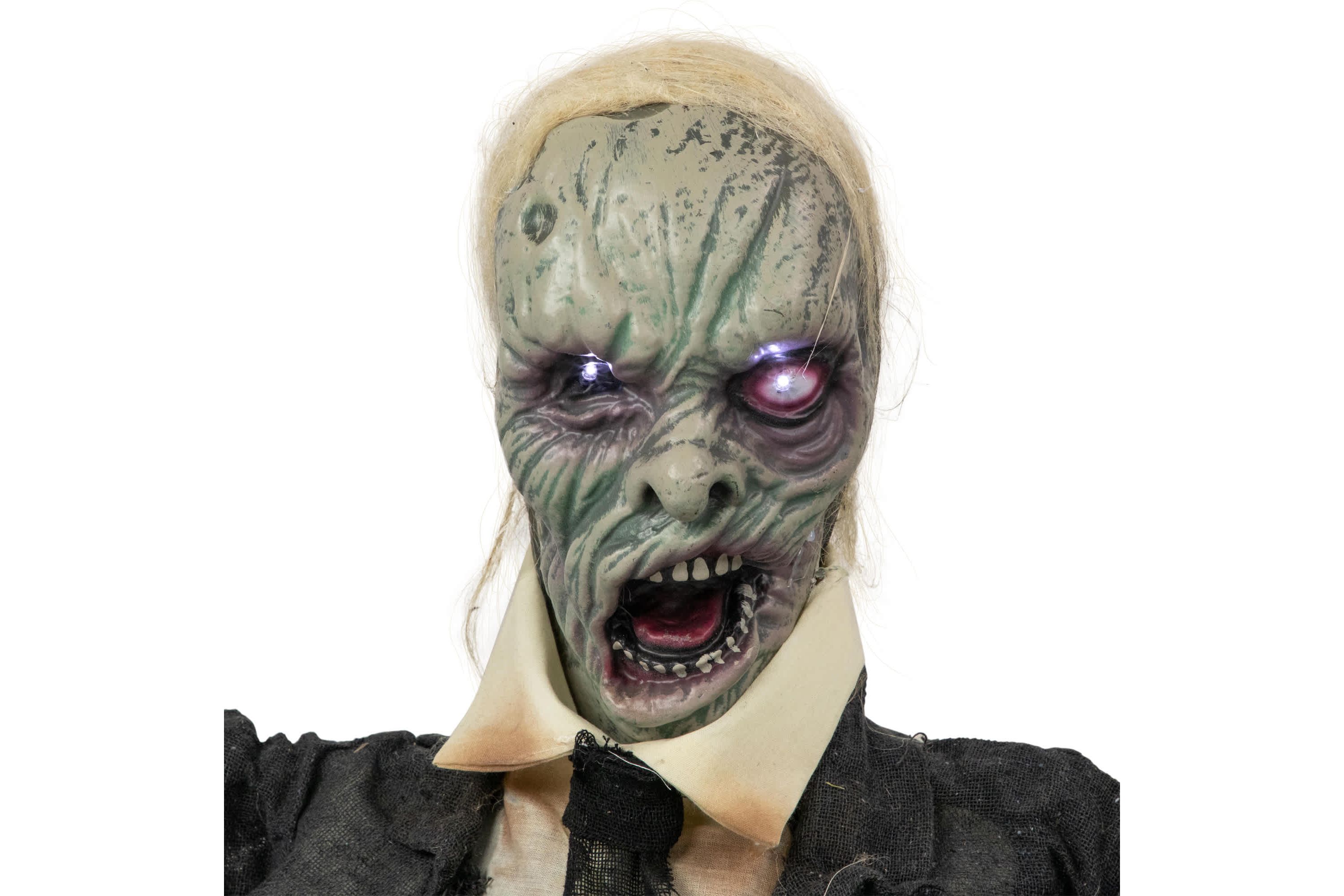 19" Lighted and Animated Groundbreaking Zombie Halloween Decoration
