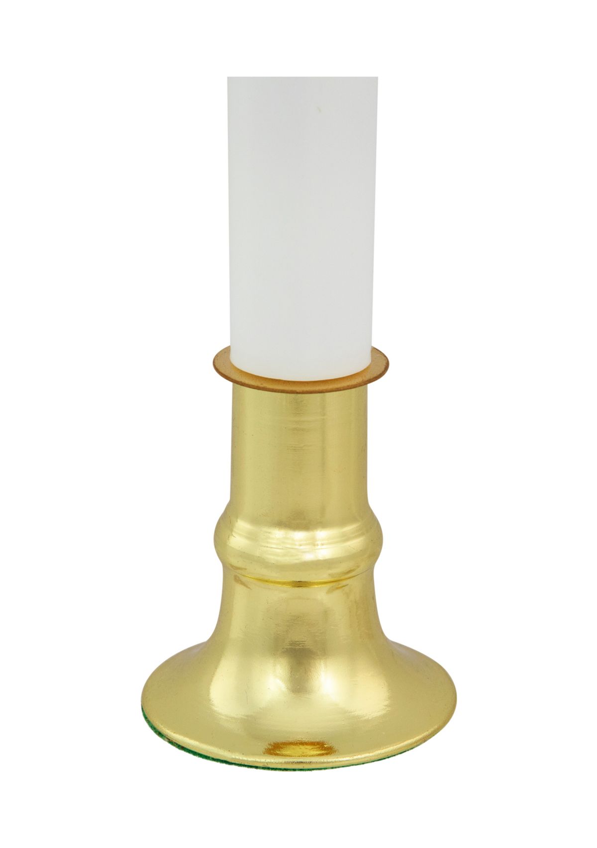 9Inch White and Gold C7 Light Christmas Candle Lamp with Timer