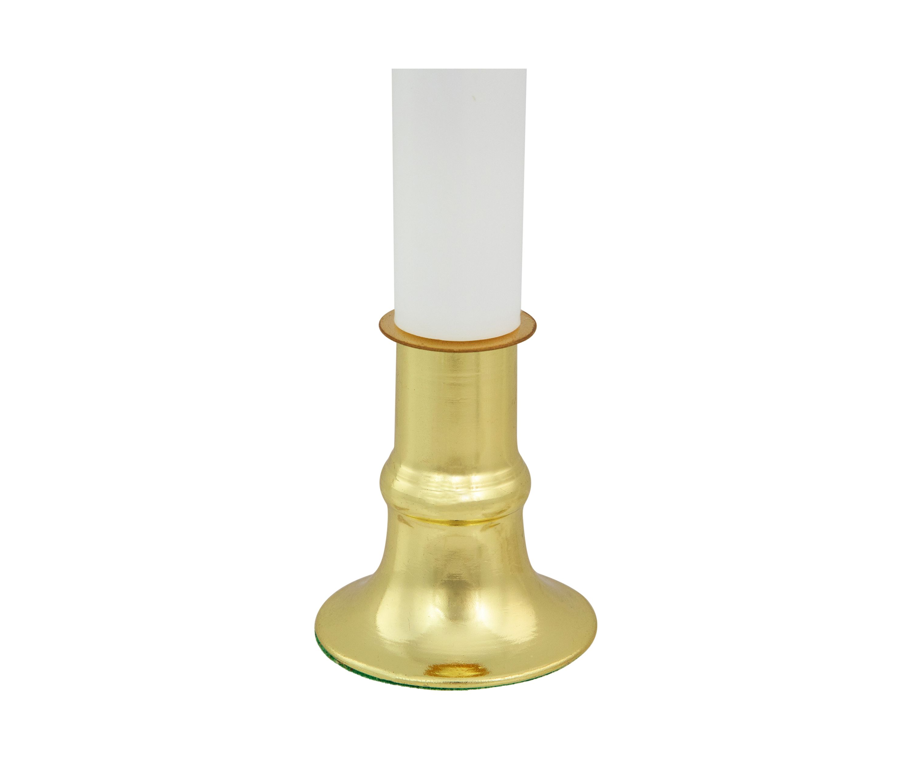 9Inch White and Gold C7 Light Christmas Candle Lamp with Timer