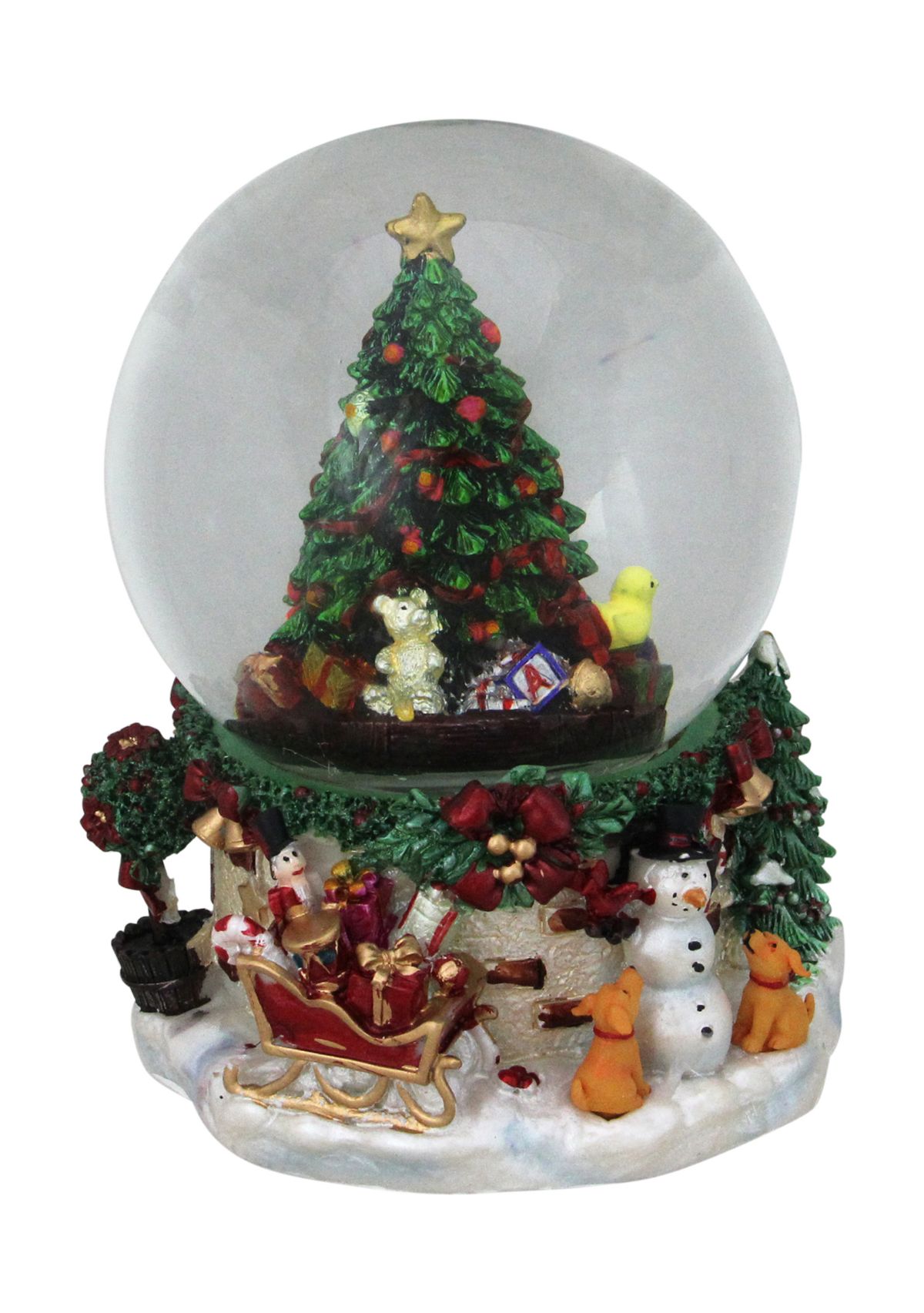 7Inch Presents Under the Tree Musical Christmas Snow Globe