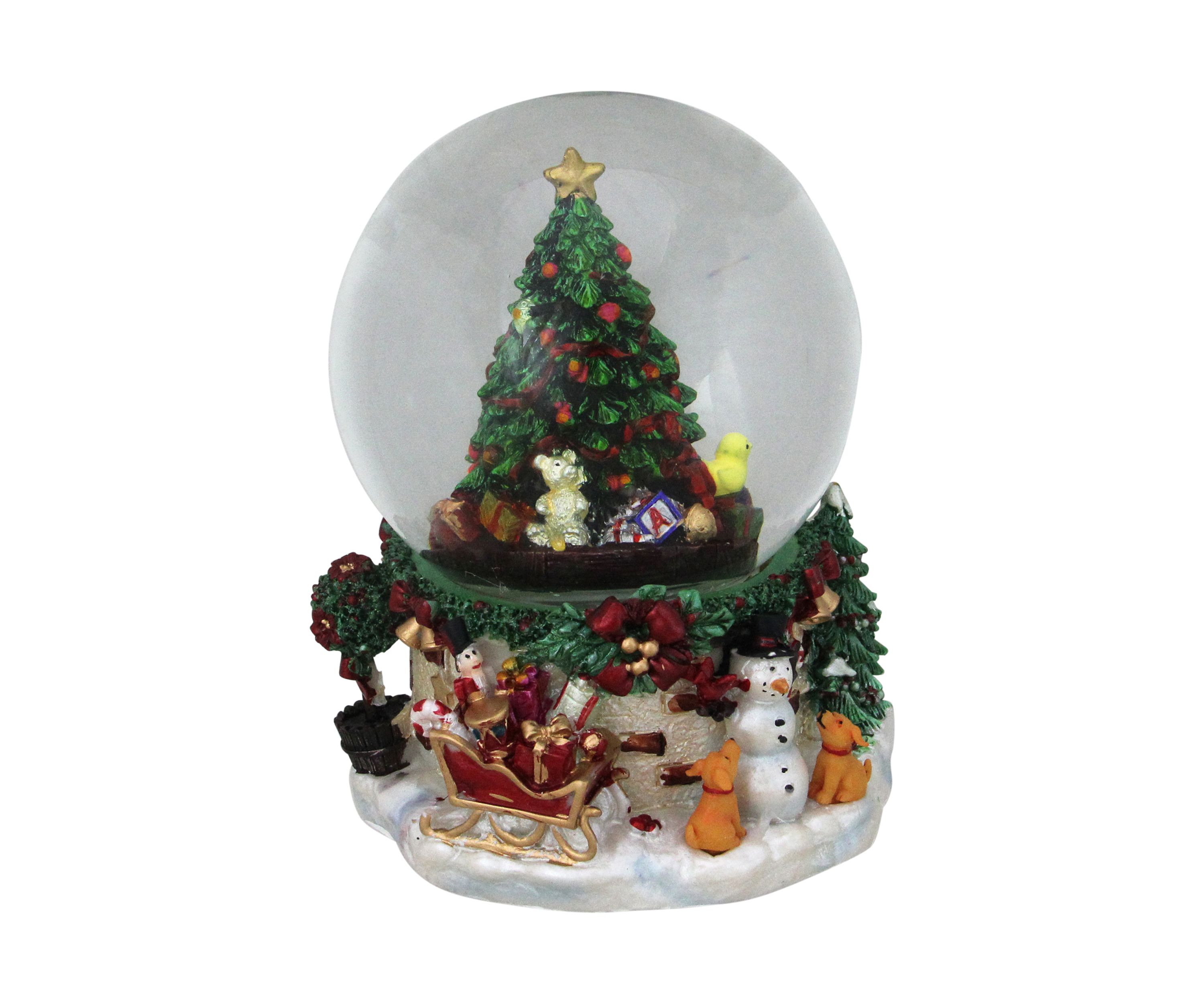 7Inch Presents Under the Tree Musical Christmas Snow Globe