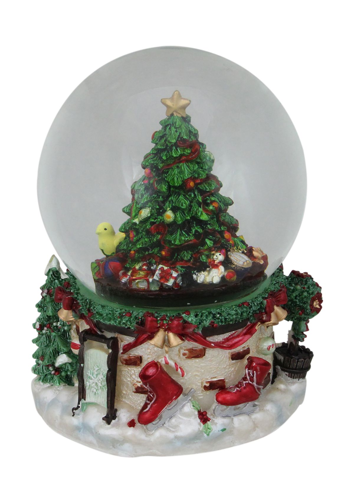 7Inch Presents Under the Tree Musical Christmas Snow Globe