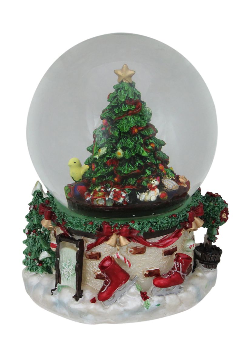 7Inch Presents Under the Tree Musical Christmas Snow Globe