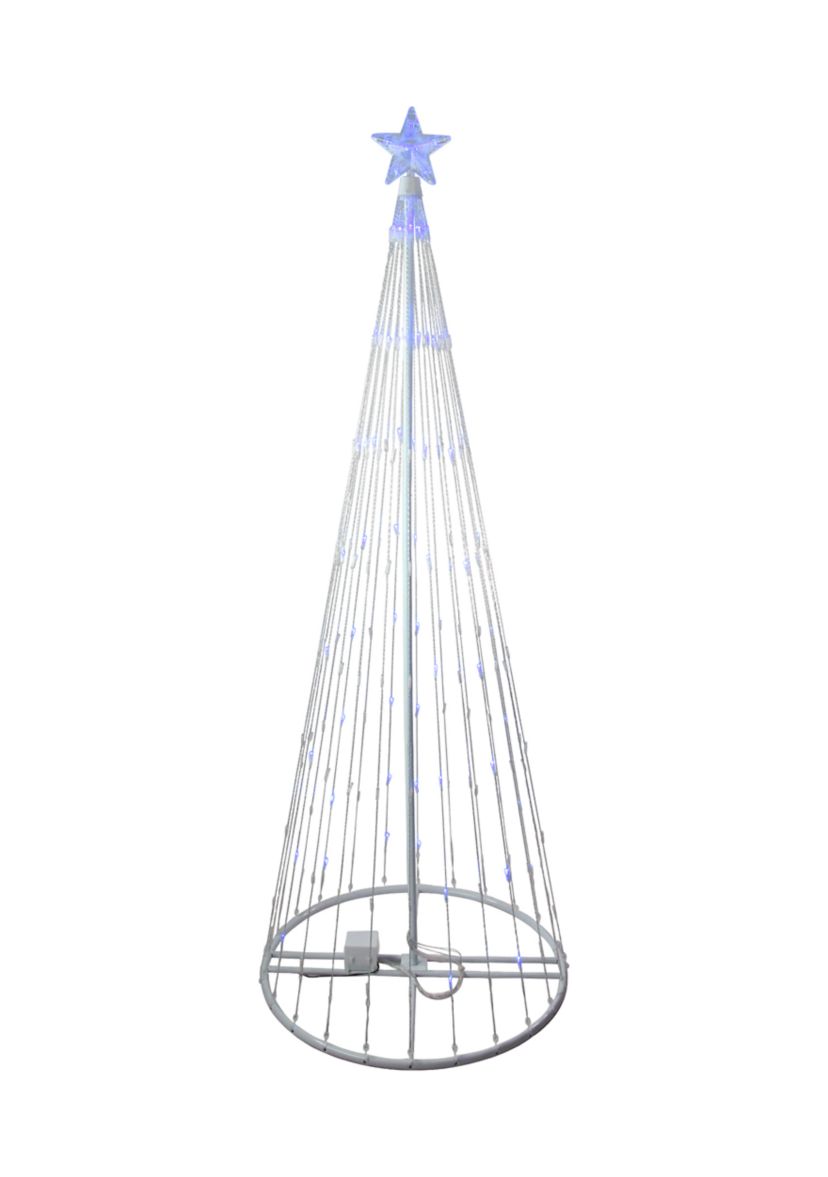 9 Blue LED Lighted Christmas Tree Show Cone Outdoor Decor