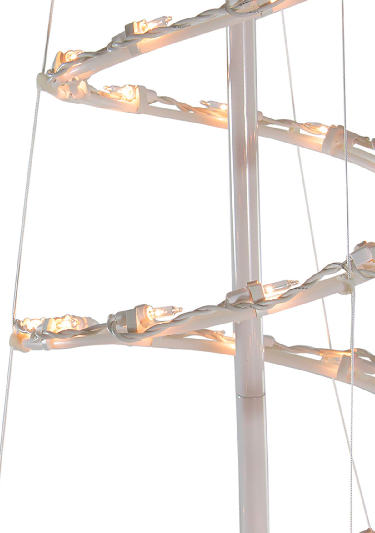 6 Clear Lighted Spiral Cone Tree Outdoor Christmas Decoration