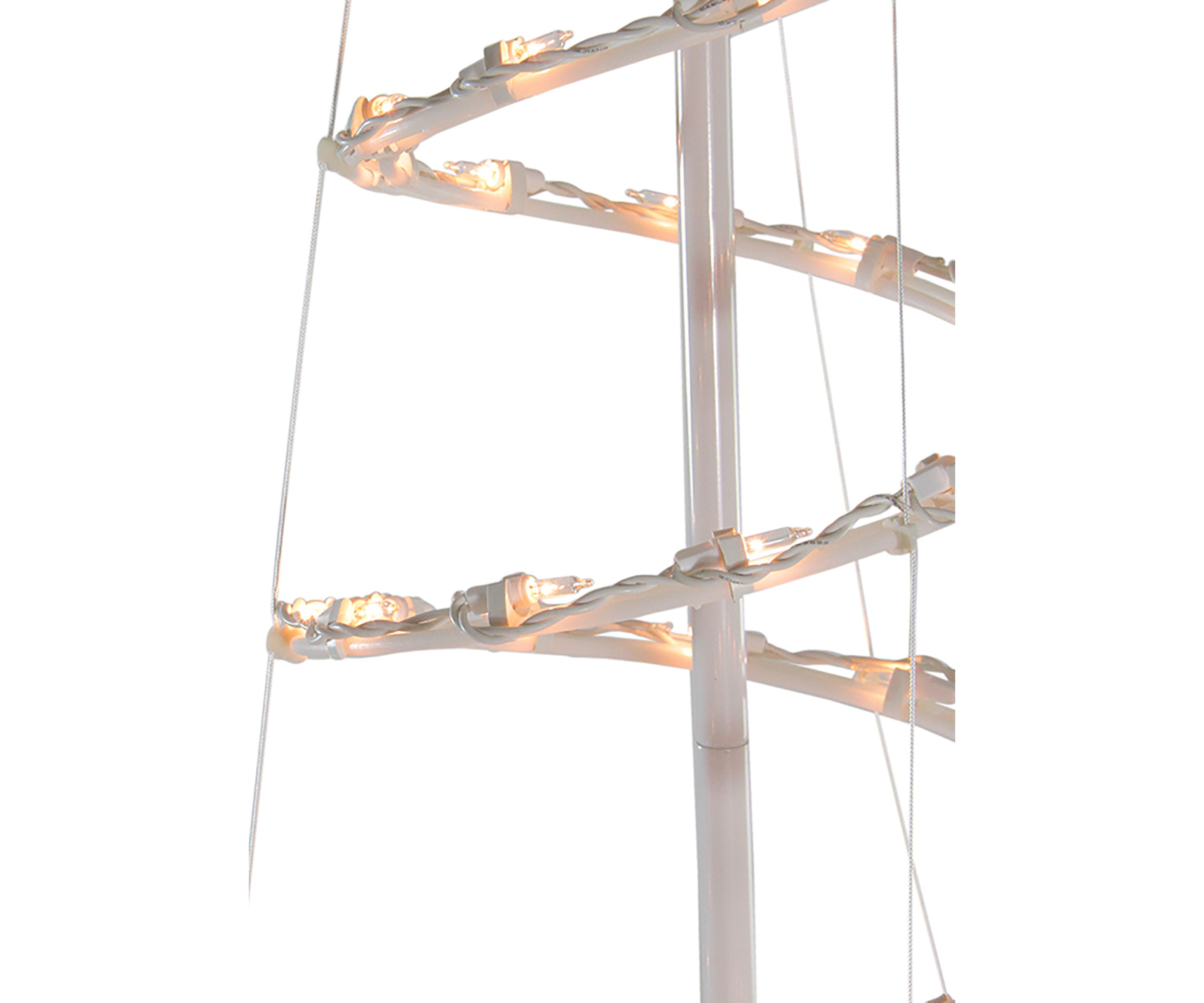 6 Clear Lighted Spiral Cone Tree Outdoor Christmas Decoration