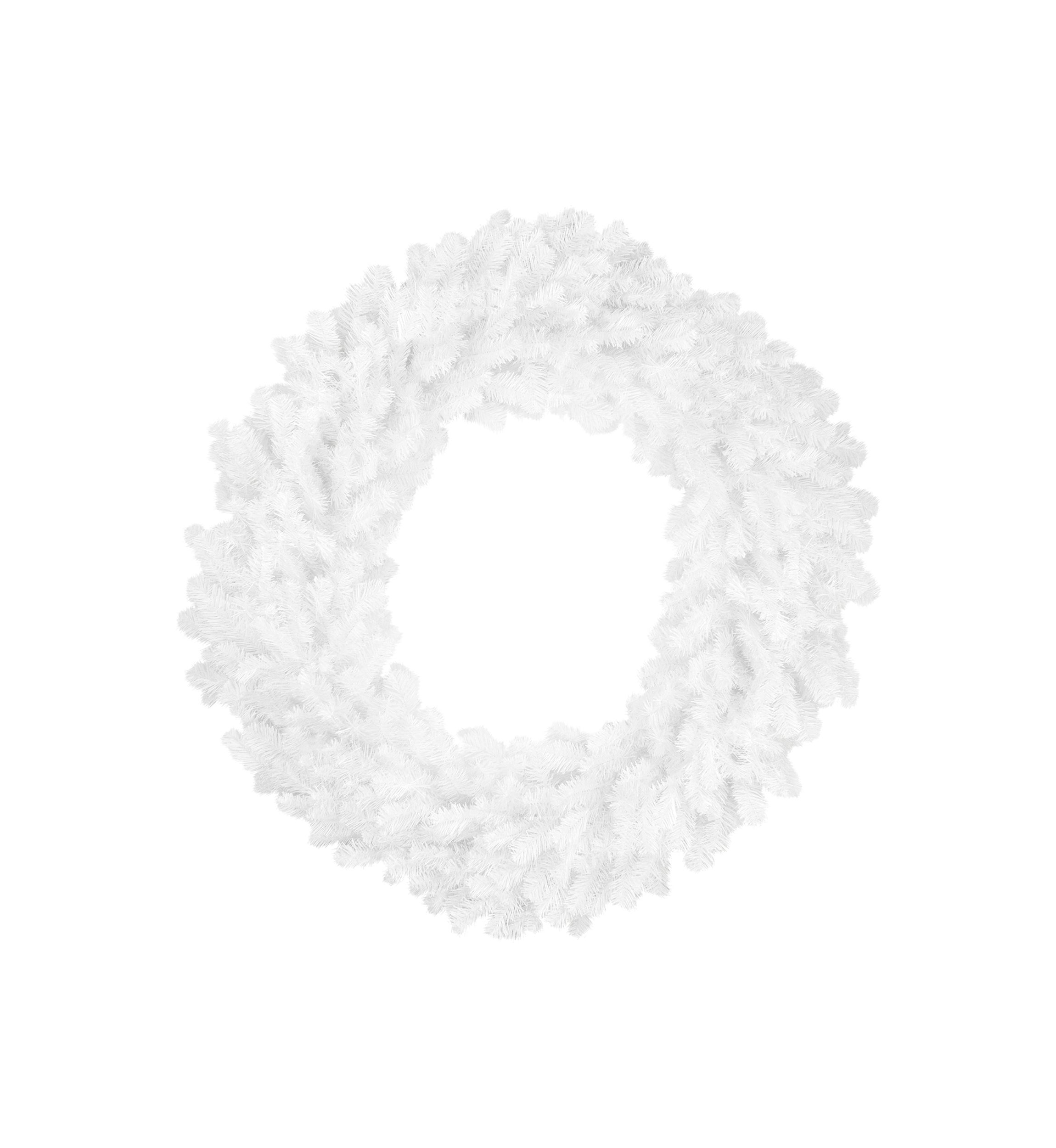 Snow White Pine Artificial Christmas Wreath - 48-Inch  Unlit