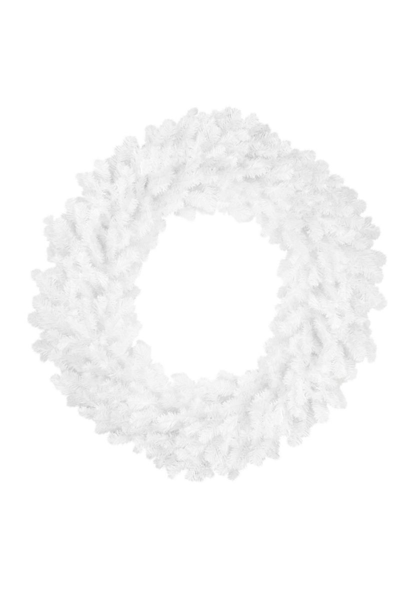 Snow White Pine Artificial Christmas Wreath - 48-Inch  Unlit
