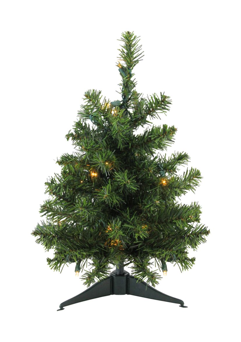 1.5 Pre-Lit Medium Canadian Pine Artificial Christmas Tree - Clear LED Lights
