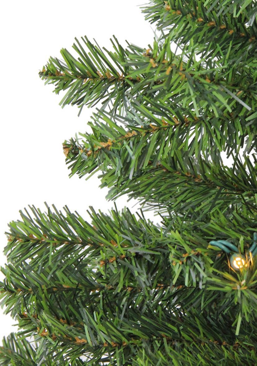 1.5 Pre-Lit Medium Canadian Pine Artificial Christmas Tree - Clear LED Lights