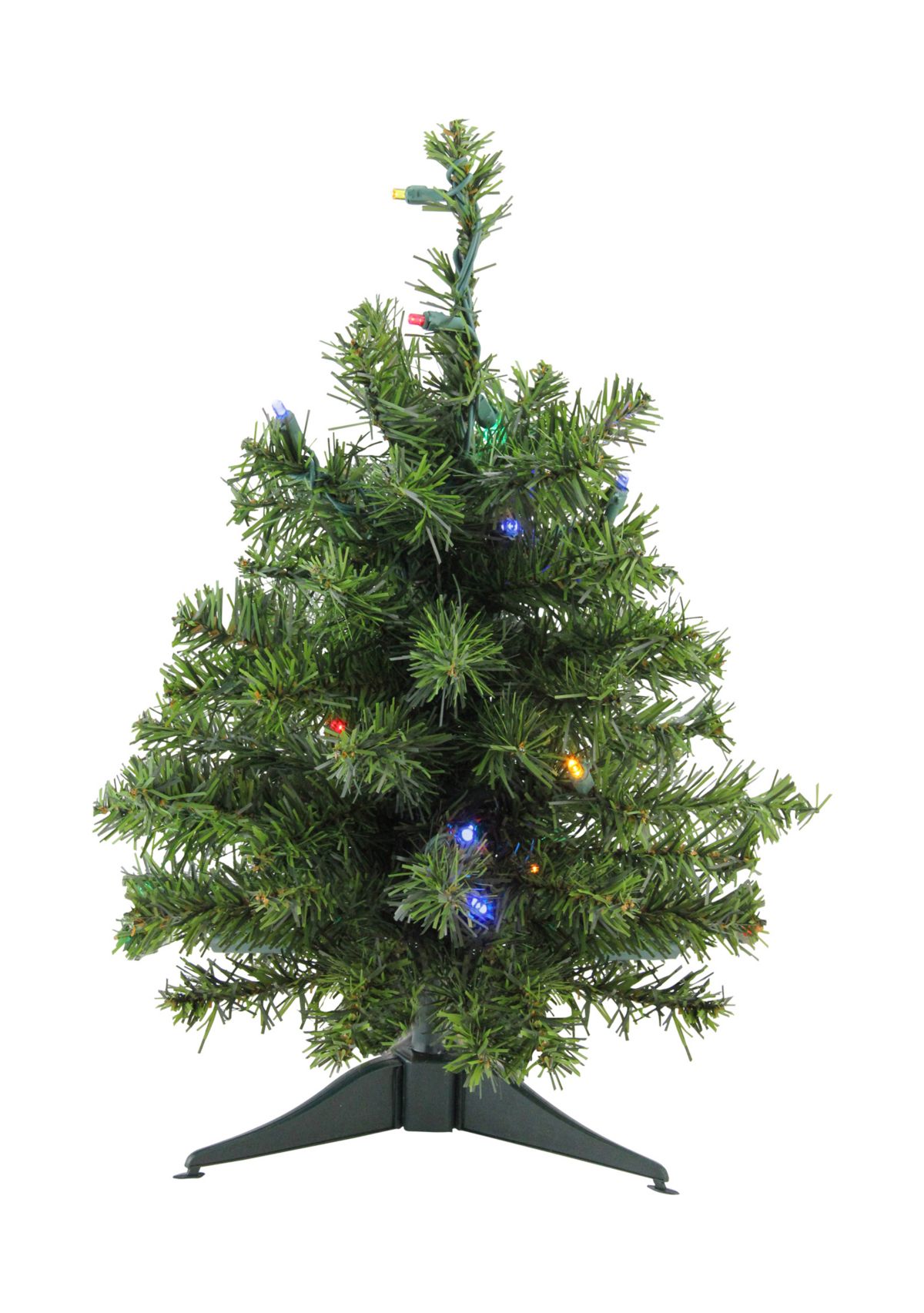 1.5 Pre-Lit Canadian Pine Artificial Christmas Tree - Multicolor Lights
