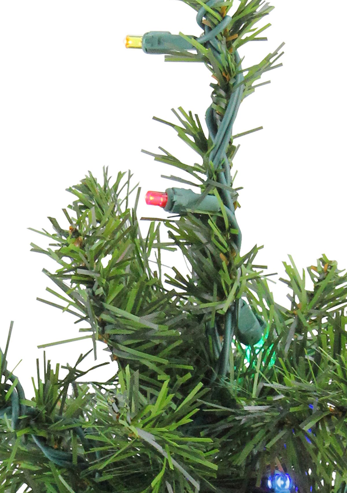 1.5 Pre-Lit Canadian Pine Artificial Christmas Tree - Multicolor Lights