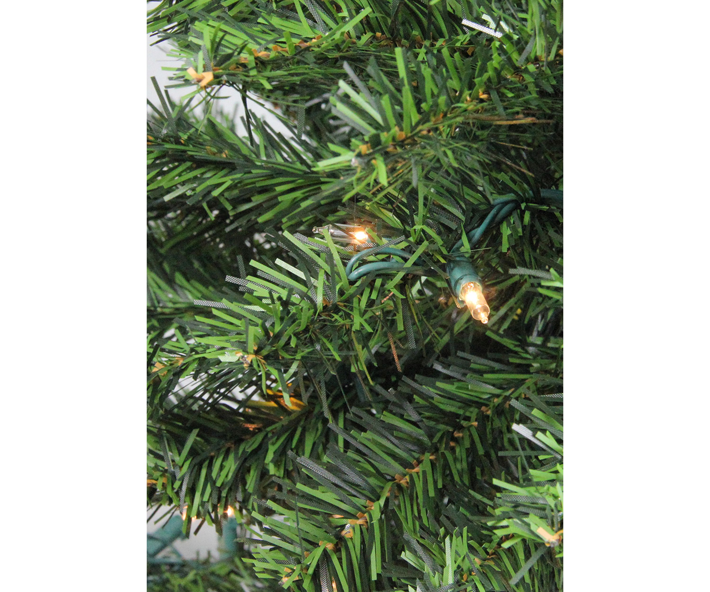 3 Pre-Lit Full Canadian Pine Artificial Christmas Tree - Clear Lights