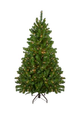 Northlight 5' Pre-Lit Medium Canadian Pine Artificial Christmas Tree Clear Lights, Green -  0191296158831