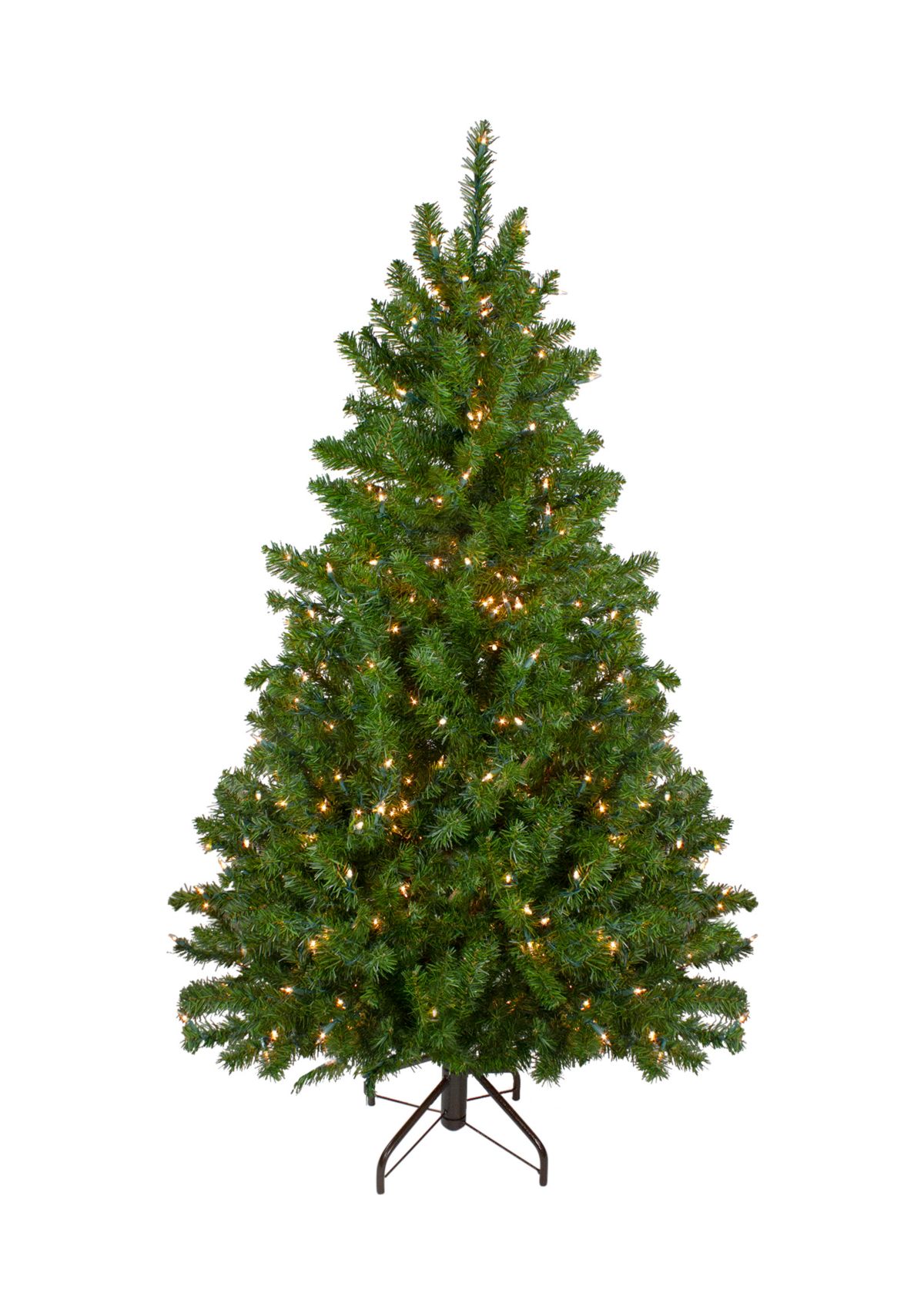 5 Pre-Lit Medium Canadian Pine Artificial Christmas Tree  Clear Lights