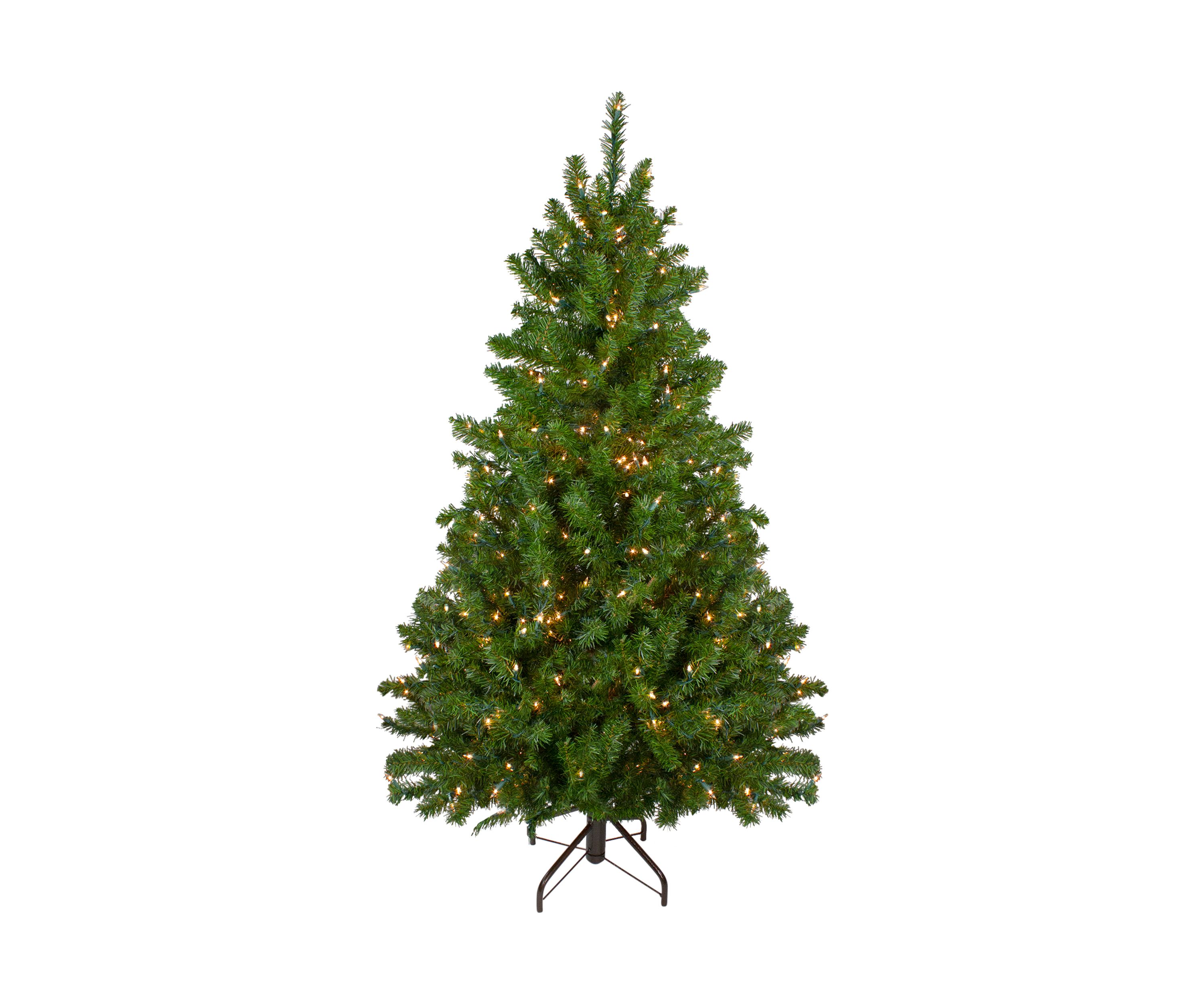 5 Pre-Lit Medium Canadian Pine Artificial Christmas Tree  Clear Lights