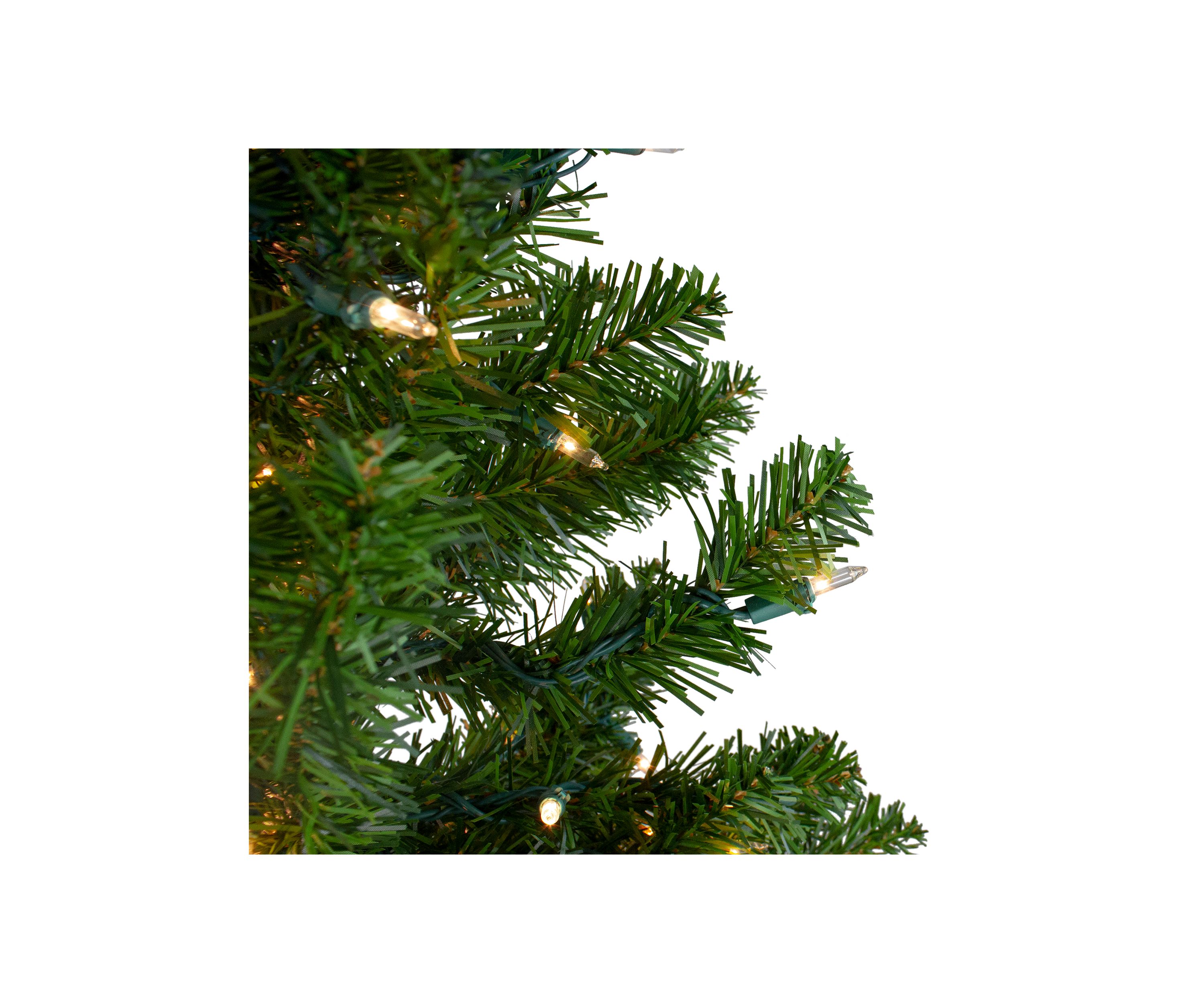 5 Pre-Lit Medium Canadian Pine Artificial Christmas Tree  Clear Lights