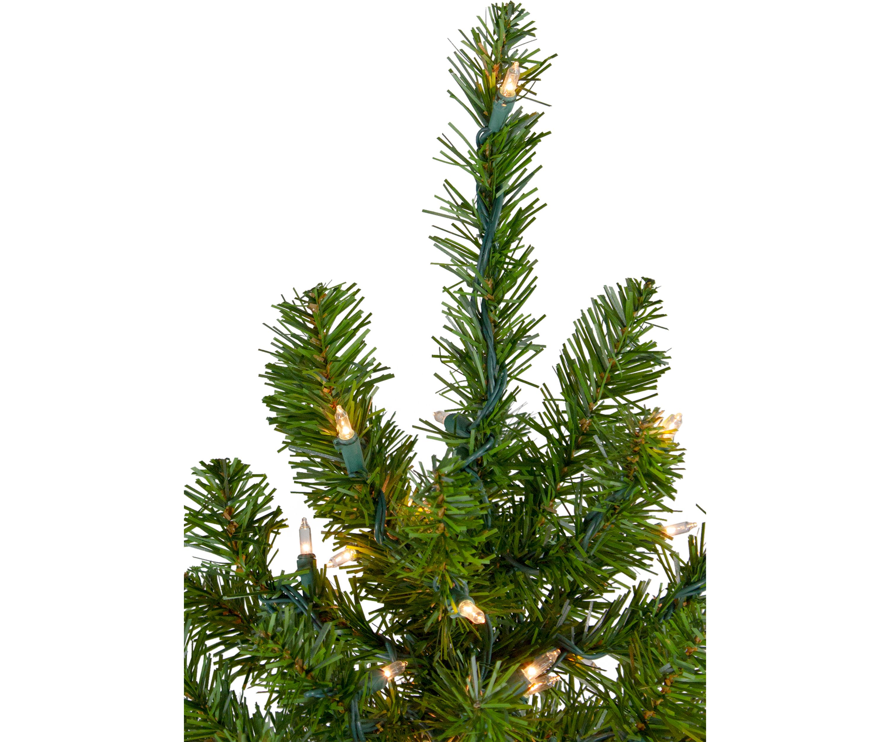 5 Pre-Lit Medium Canadian Pine Artificial Christmas Tree  Clear Lights