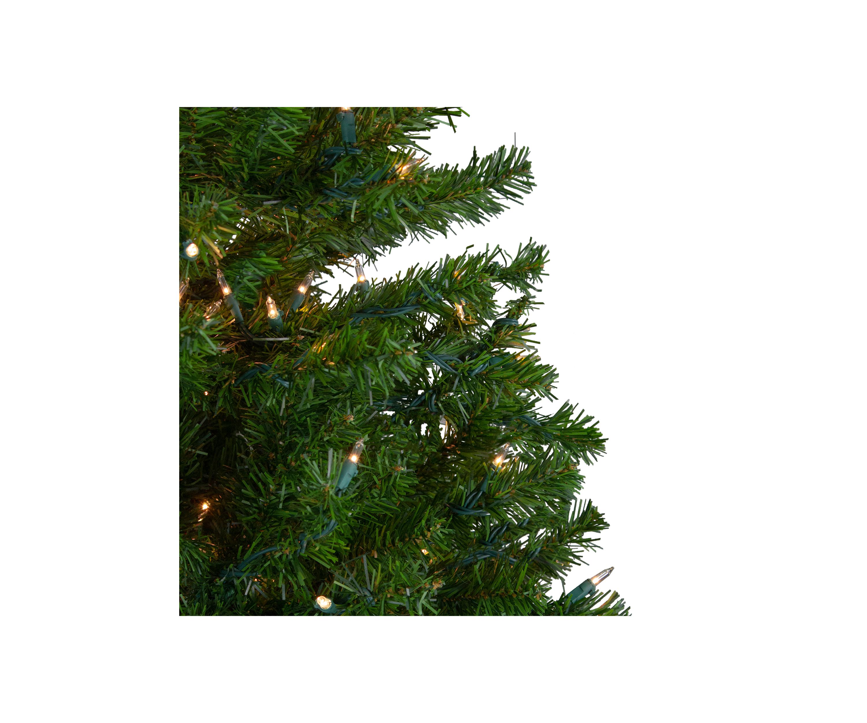5 Pre-Lit Medium Canadian Pine Artificial Christmas Tree  Clear Lights
