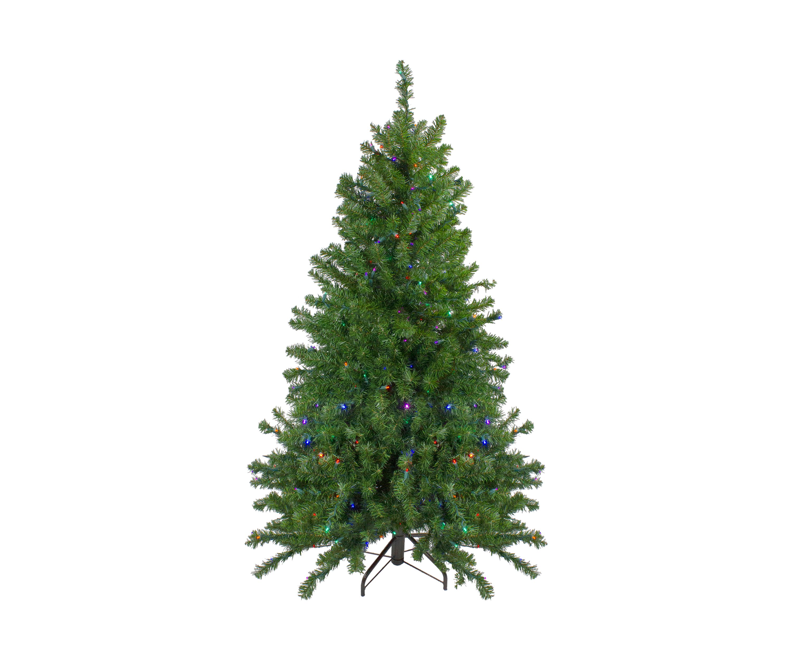 5 Pre-Lit LED Medium Canadian Pine Artificial Christmas Tree - Multicolored Lights