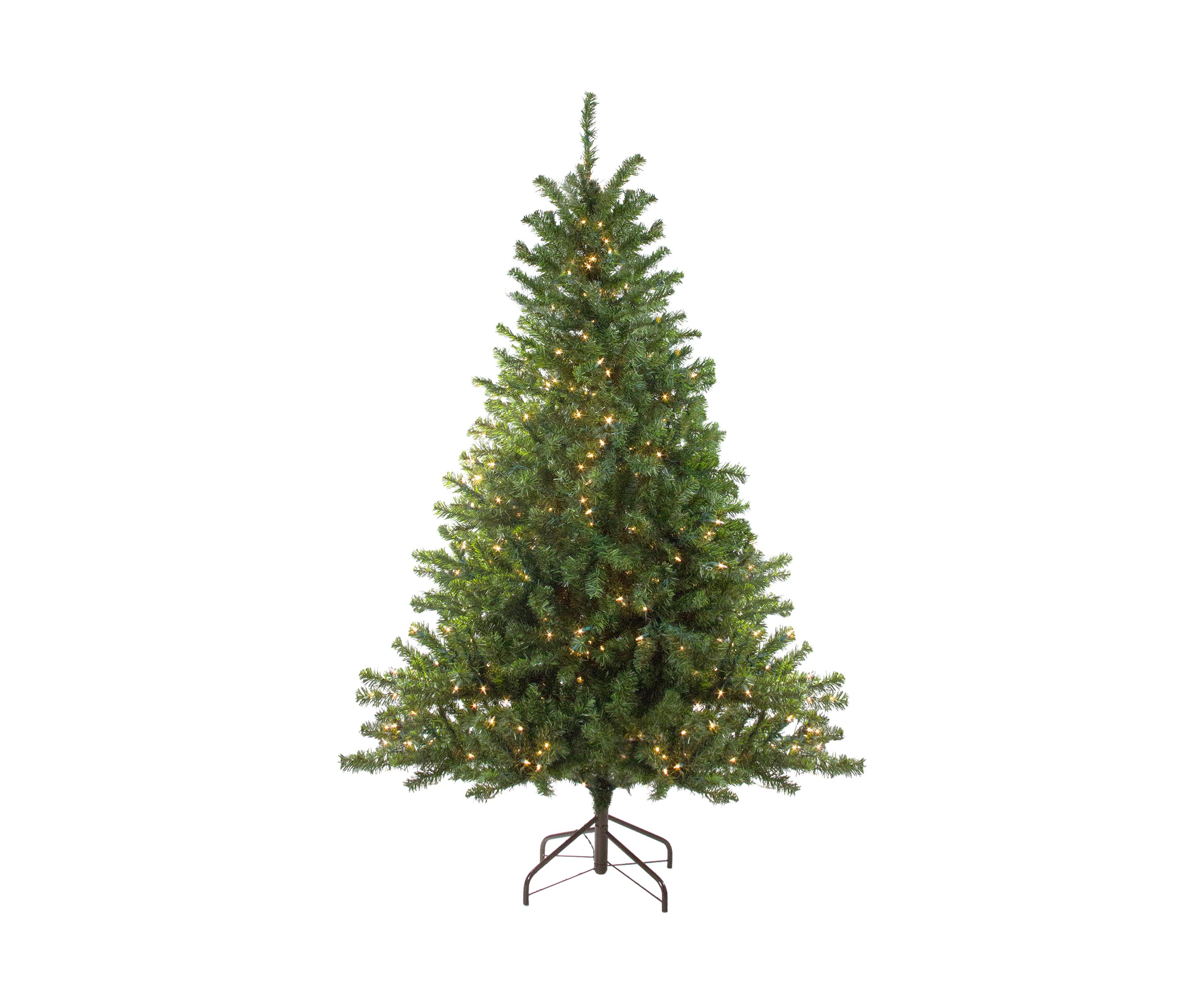 6 Pre-Lit Medium Canadian Pine Artificial Christmas Tree  Clear Lights