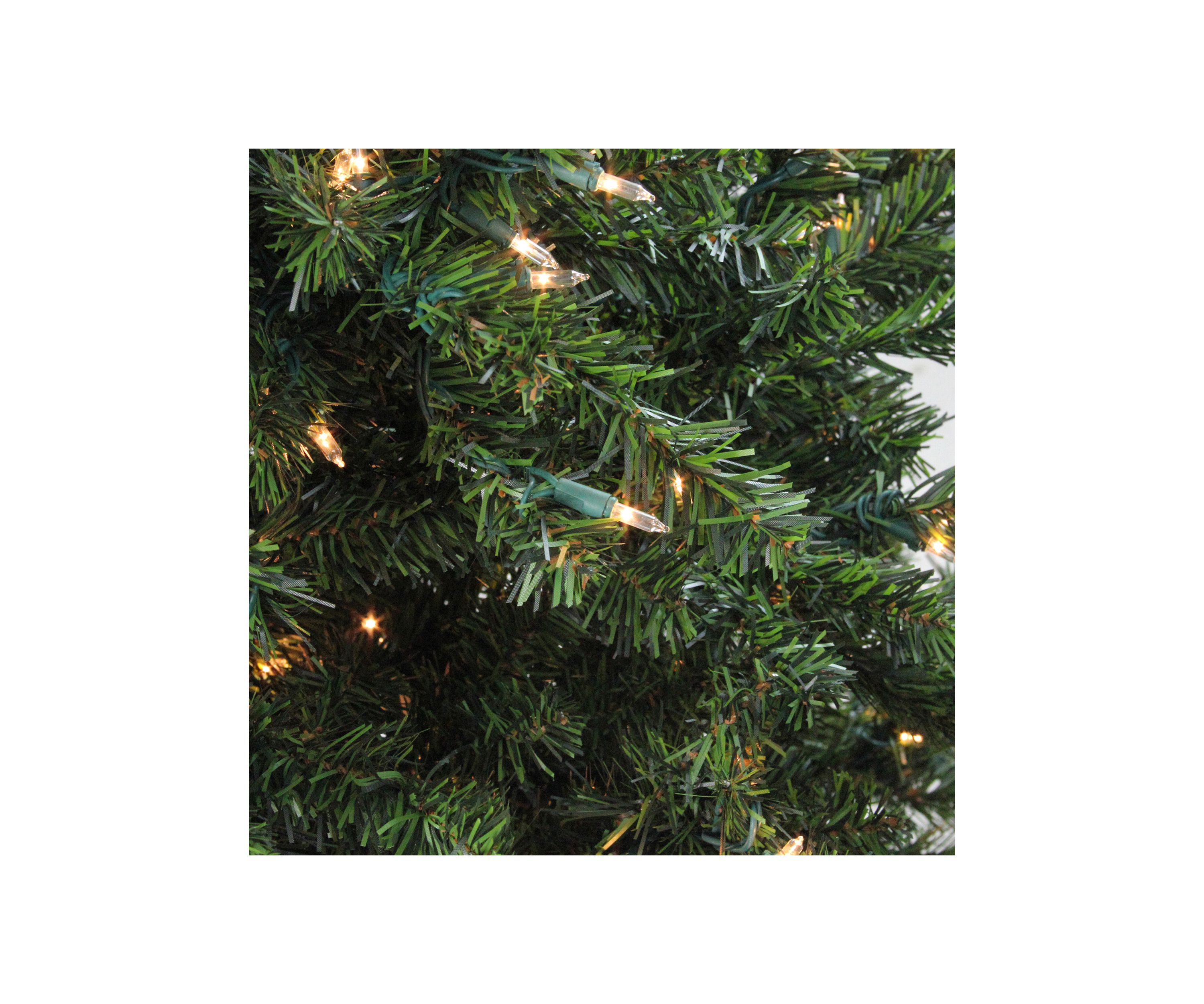 6 Pre-Lit Medium Canadian Pine Artificial Christmas Tree  Clear Lights