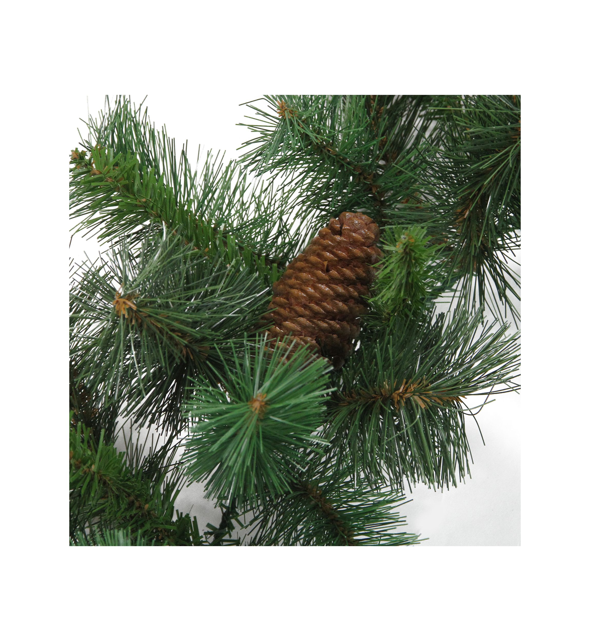 9 x 12Inch Green and Brown Pine Artificial Christmas Garland - Unlit