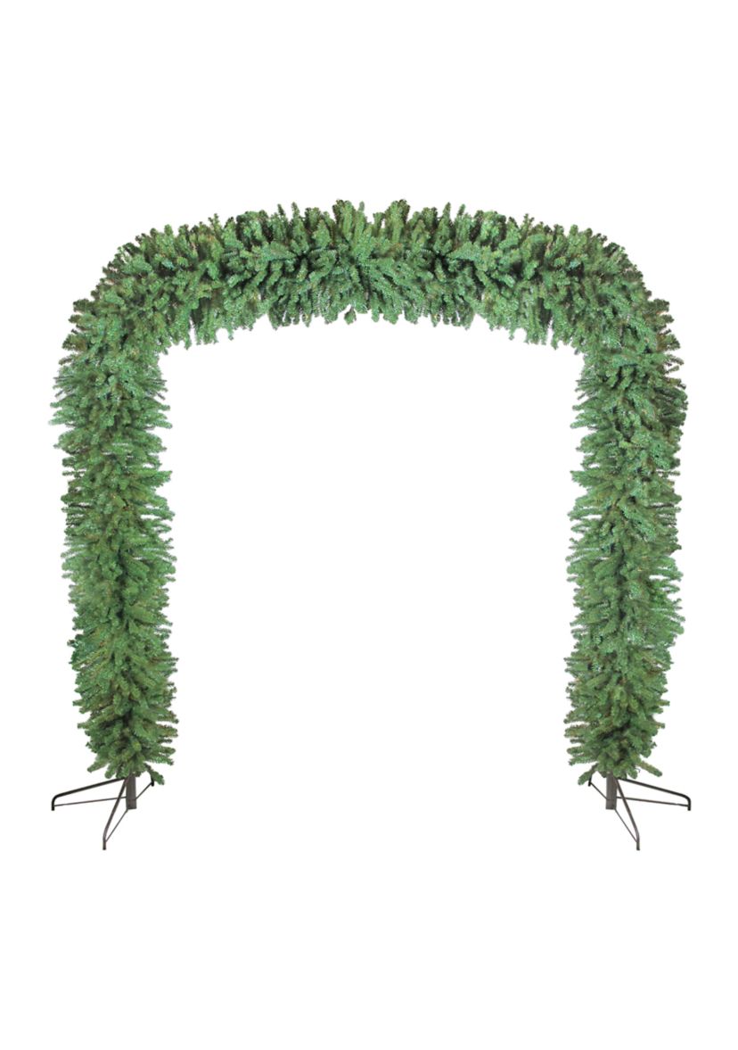 9 x 8 Commercial Size Green Pine Artificial Christmas Archway - Unlit
