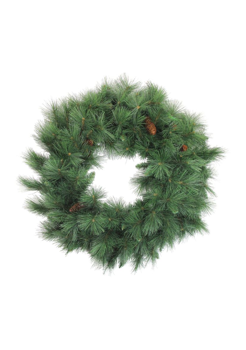 White Valley Pine Artificial Christmas Wreath  36-Inch  Unlit