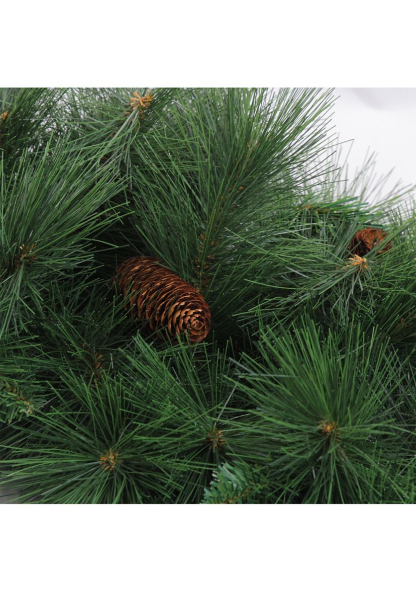 White Valley Pine Artificial Christmas Wreath  36-Inch  Unlit