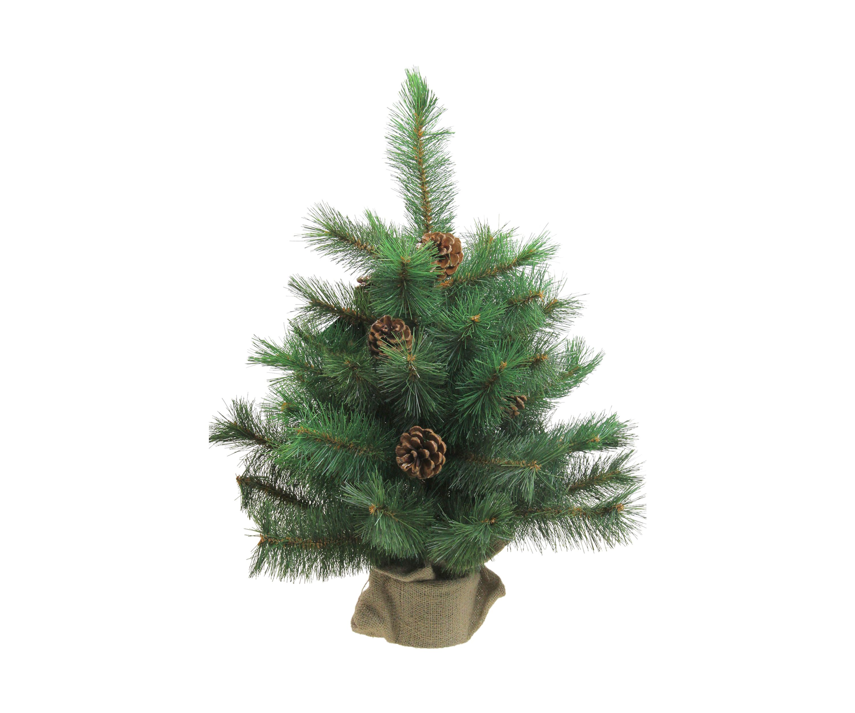 18 Inch Medium Royal Oregon Pine Burlap Base Artificial Christmas Tree - Unlit