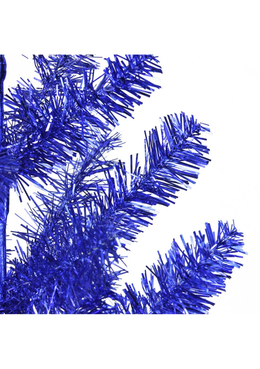 3 Medium Blue Tinsel Twig Pine Artificial Christmas Tree - Unlit