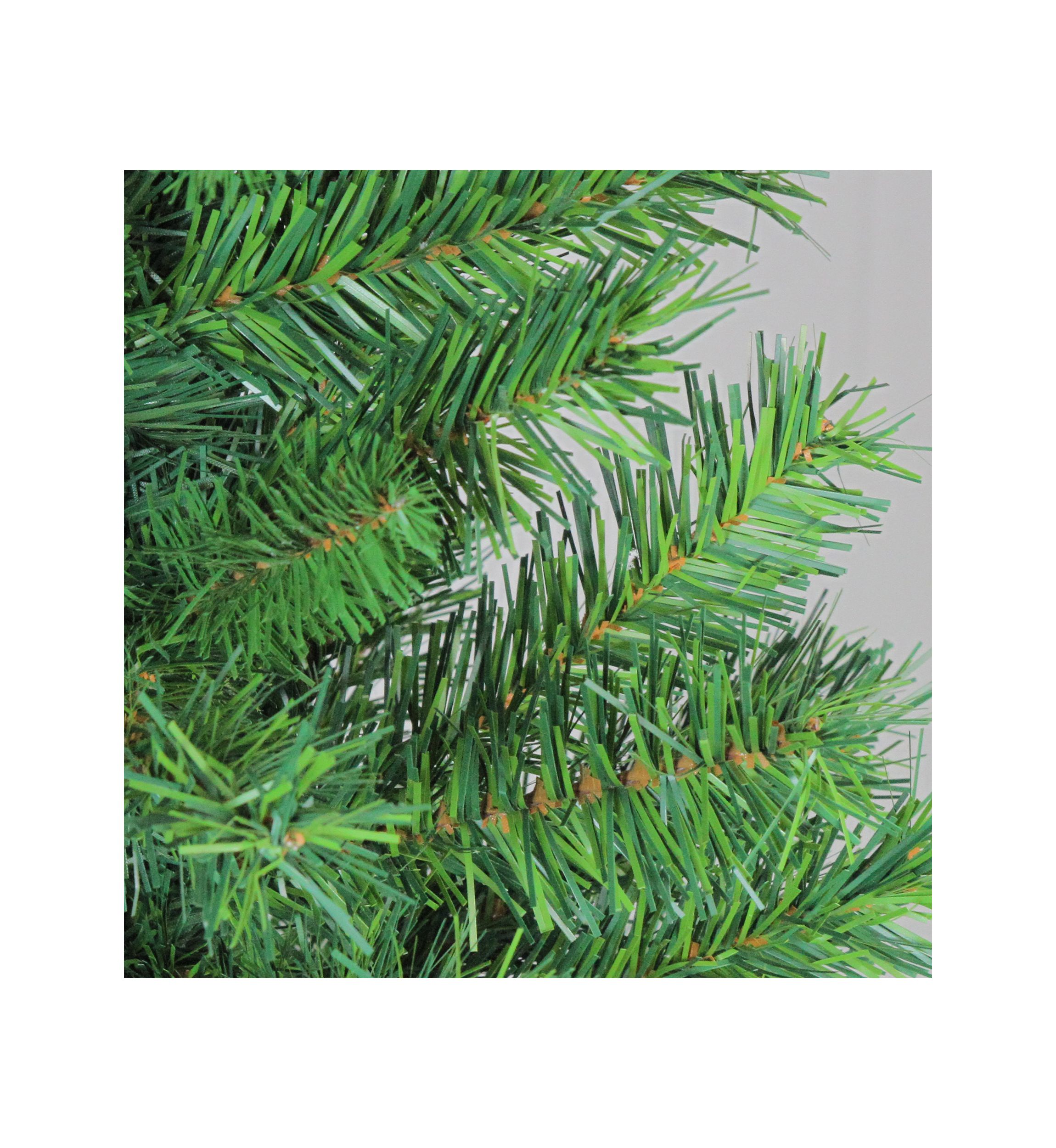 4 Potted Virginia Pine Walkway Slim Artificial Christmas Tree - Unlit