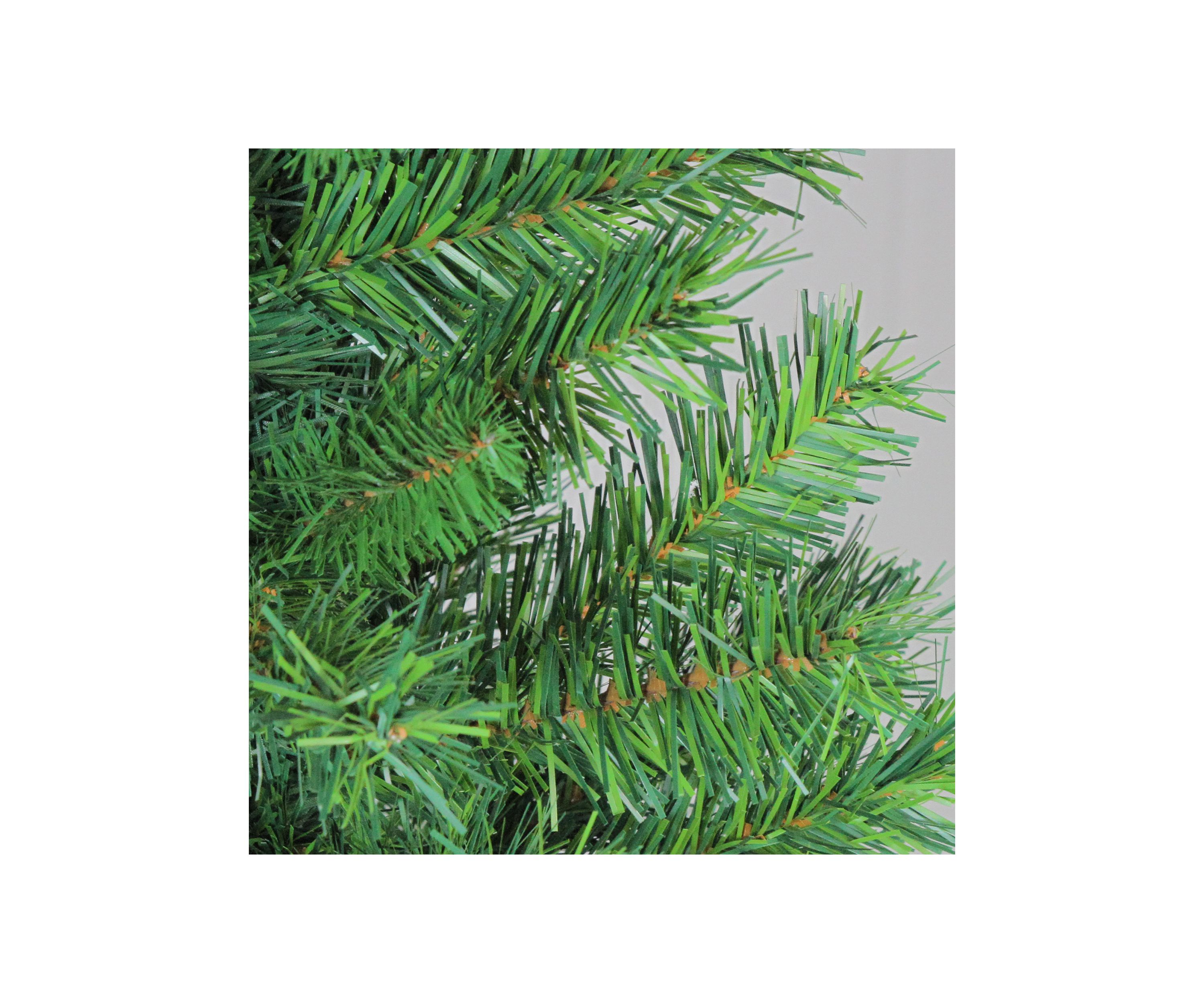 4 Potted Virginia Pine Walkway Slim Artificial Christmas Tree - Unlit