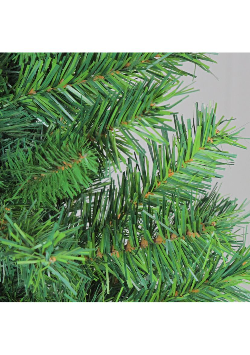 4 Potted Virginia Pine Walkway Slim Artificial Christmas Tree - Unlit