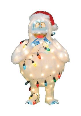 32Inch Lighted Bumble with String Lights Outdoor Christmas Yard Decoration