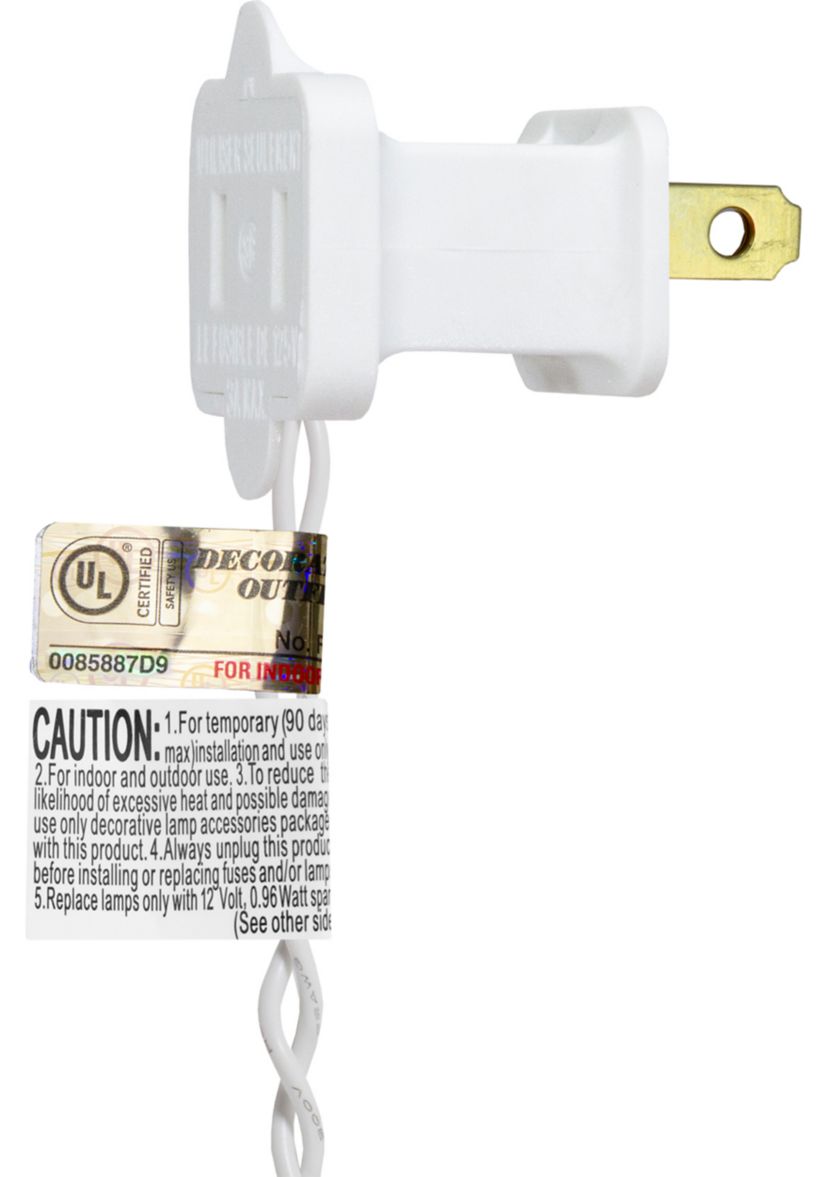 12Inch Lighted Red and White Holographic Candy Cane Christmas Window Silhouette Decor