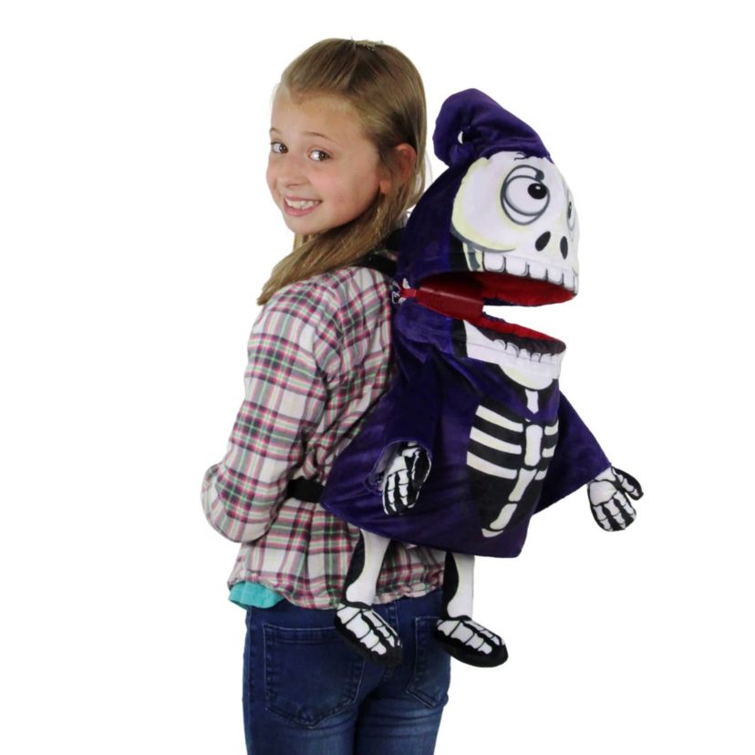 24" Skeleton Halloween Trick or Treat Goodie Bag Costume Accessory - One Size