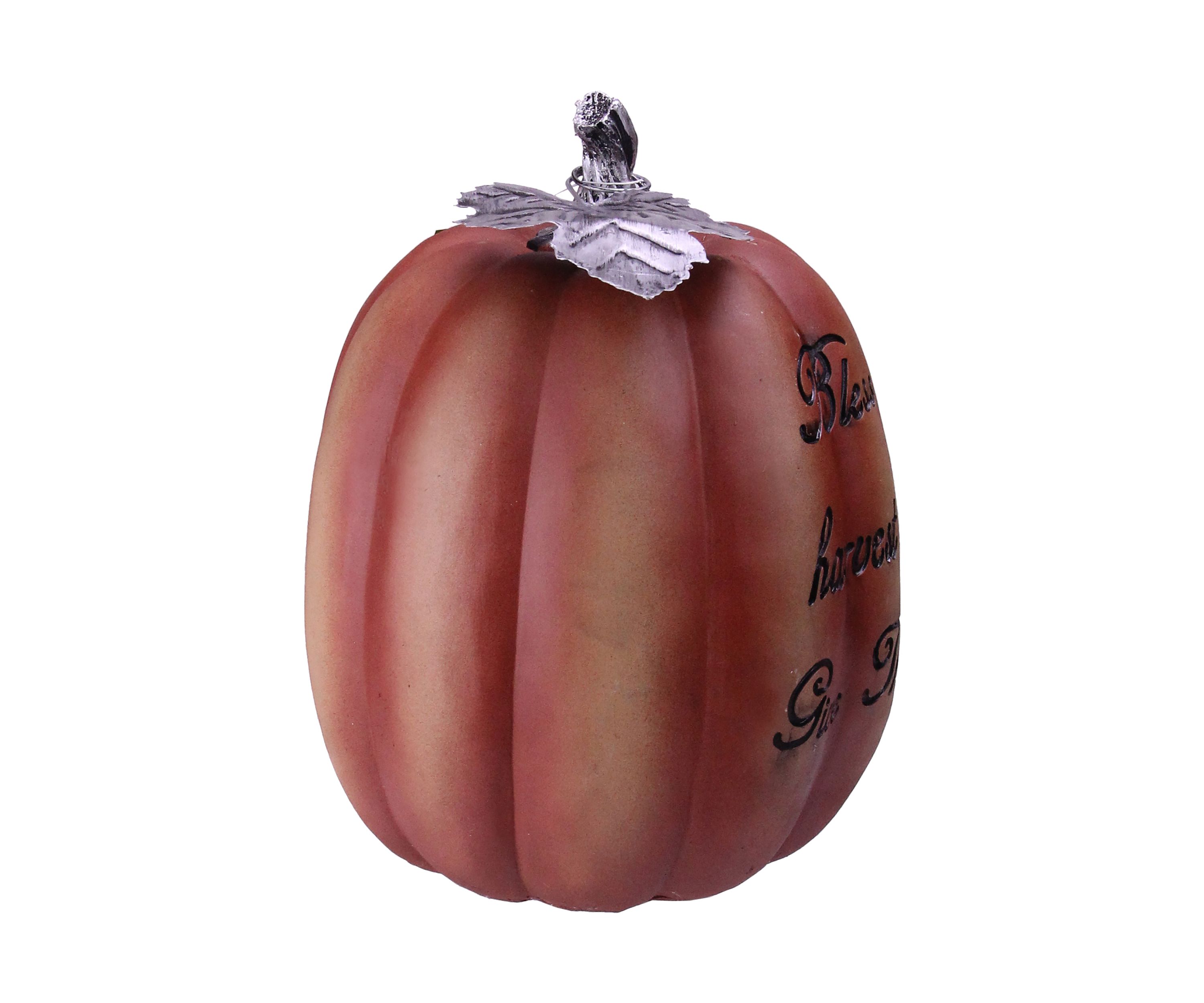 10 Bless the Harvest and Give Thanks Thanksgiving Table Top Pumpkin