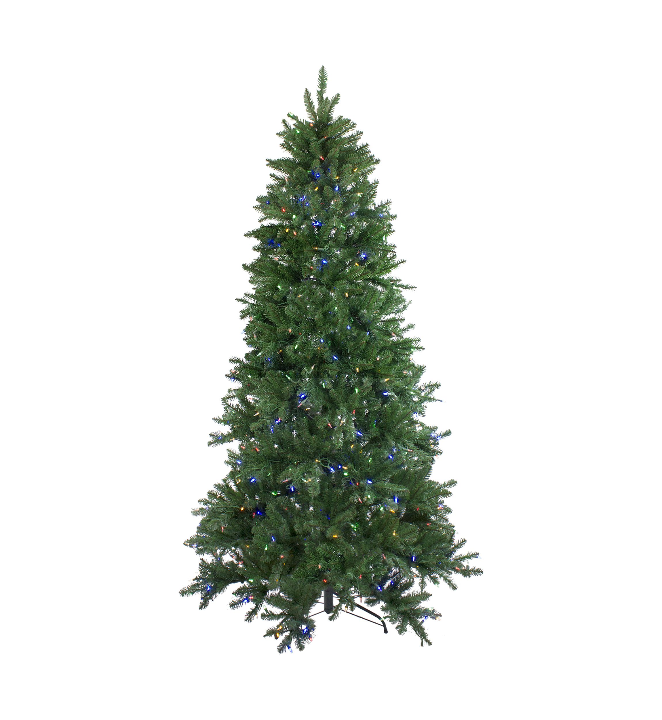 12 Pre-Lit Instant Connect LED Neola Fraser Fir Artificial Christmas Tree - Multicolor Lights