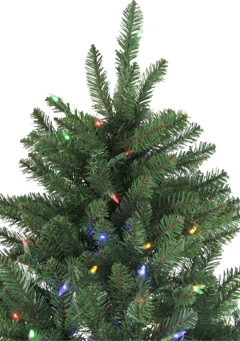 12 Pre-Lit Instant Connect LED Neola Fraser Fir Artificial Christmas Tree - Multicolor Lights