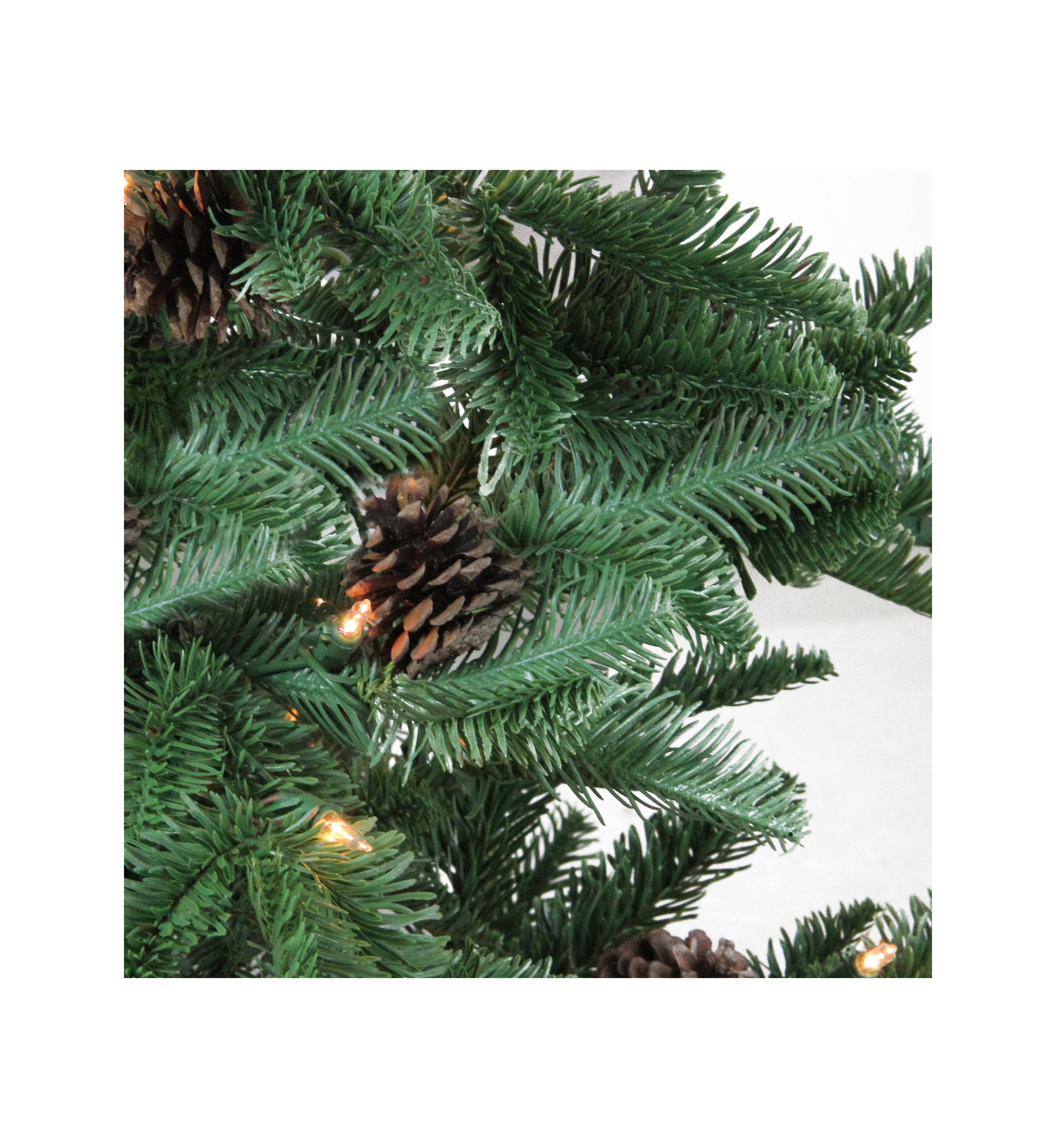 3 x 28Inch Pre-Lit Viella Norway Spruce Artificial Christmas Tree - Clear Lights